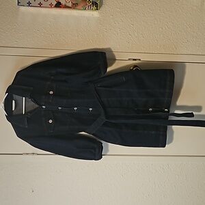 Eloquii Denim Puff Sleeve Dress